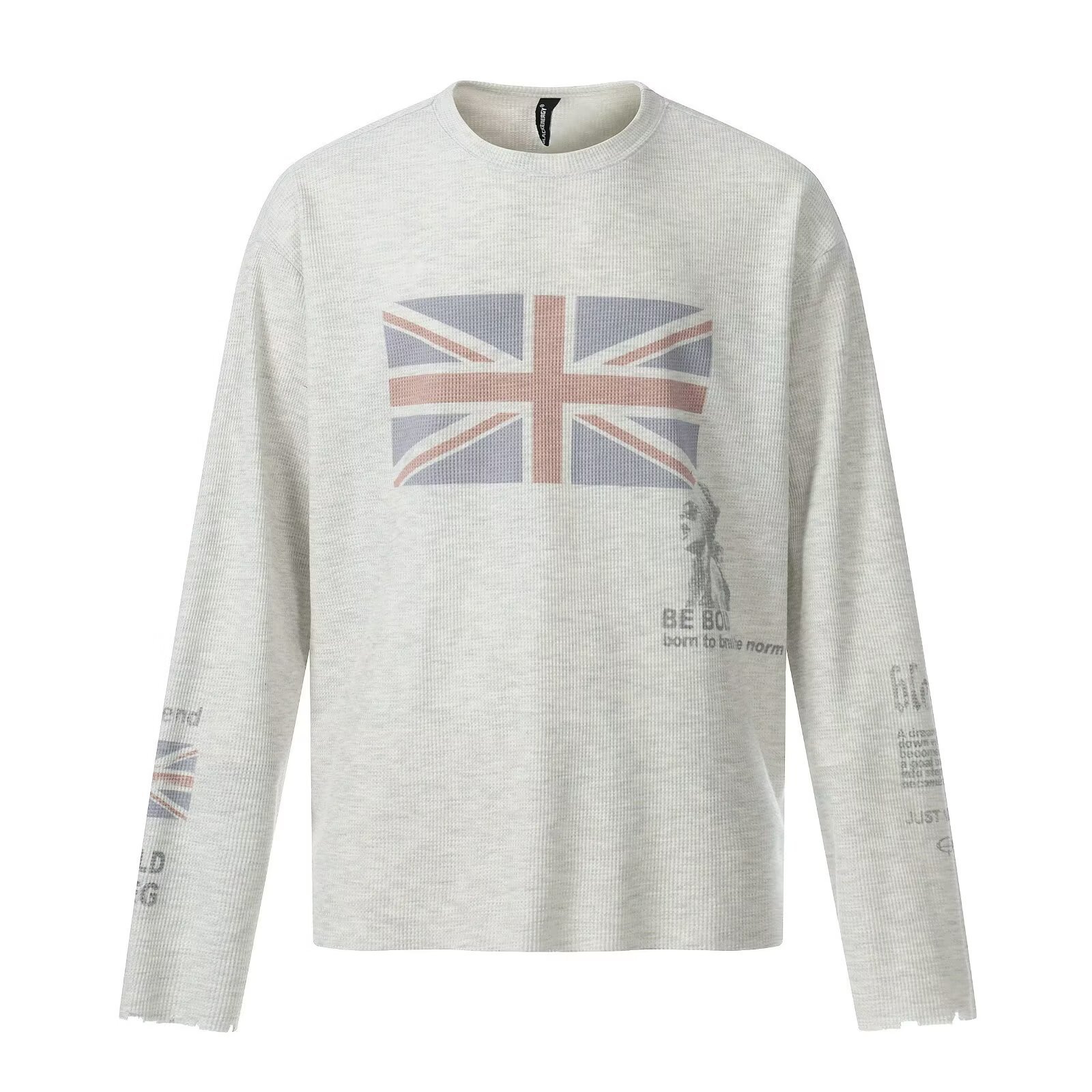 Geometric Print Long Sleeve T-Shirt - Image 5