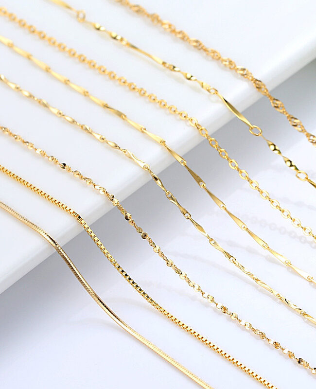 The Renee Cross Linked Snake Bone Chain Sesame Seed – La Rose Couture Jewellery & Accessories