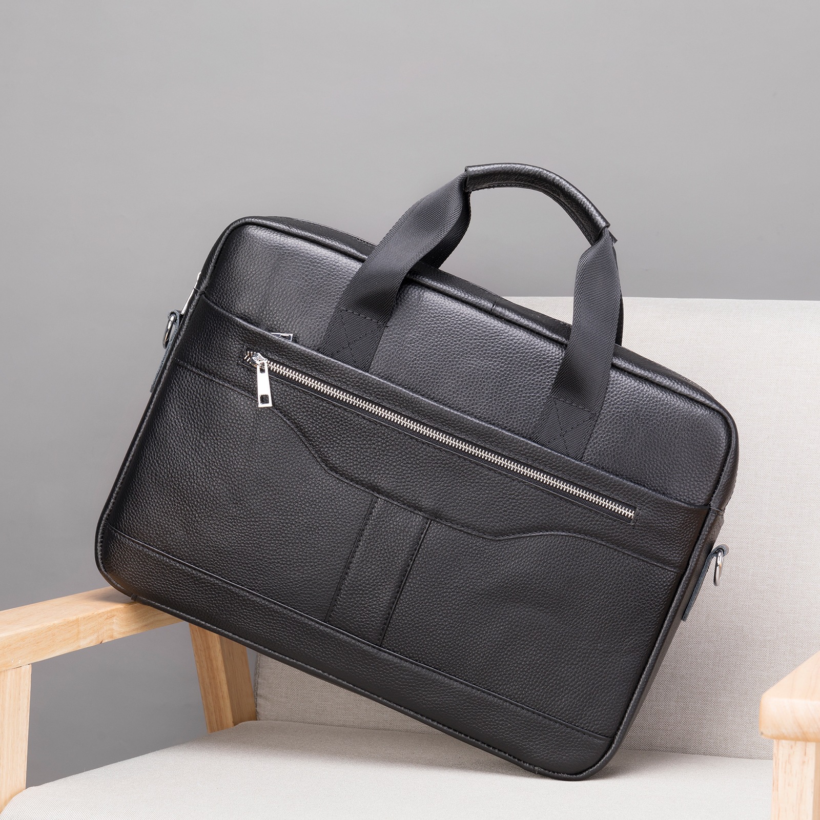 Business Briefcase Computer Bag Large Capacity File Storage Clutch
