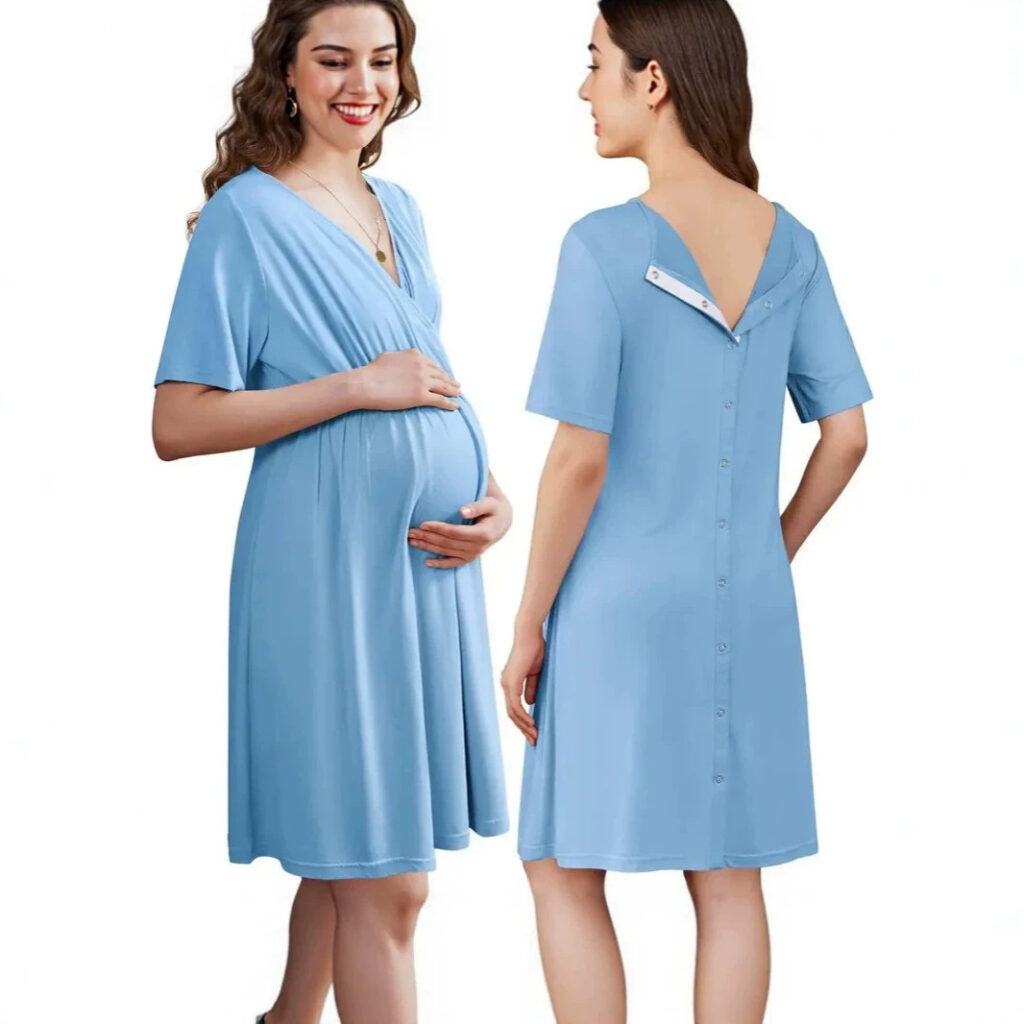 Loose V Neck Short Sleeve Dress – La Rose Couture Dresses & Gowns