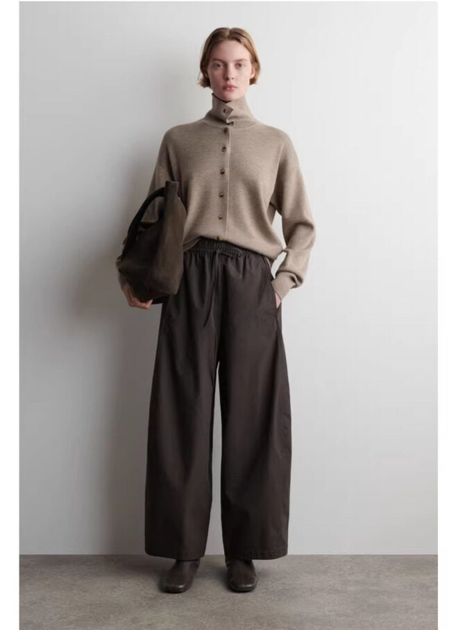 The Florine Casual Wide Leg Drawstring Pants – La Rose Couture Trousers & Skirts