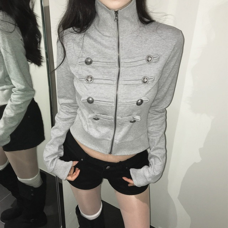 Women's Stand-Collar Short Coat