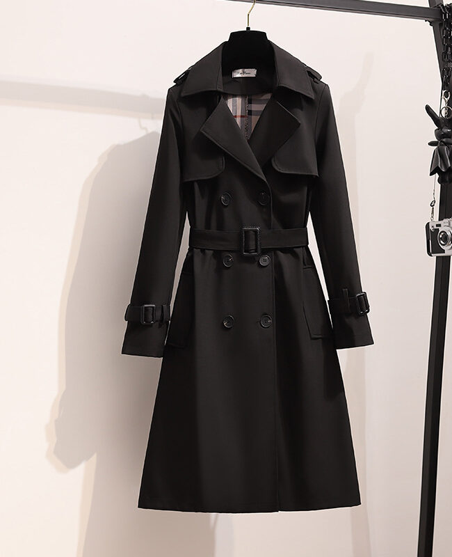 The Maelys Mid Length Windbreaker Jacket Detail – La Rose Couture Coats & Jackets