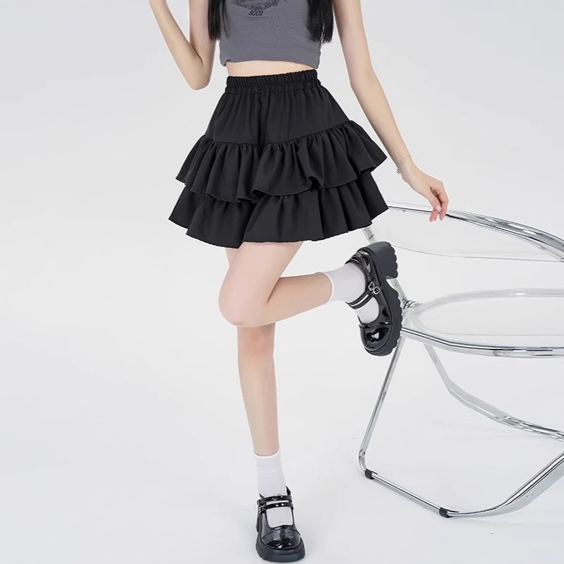 Womens High Waist Flared Short Skirt - Image 5