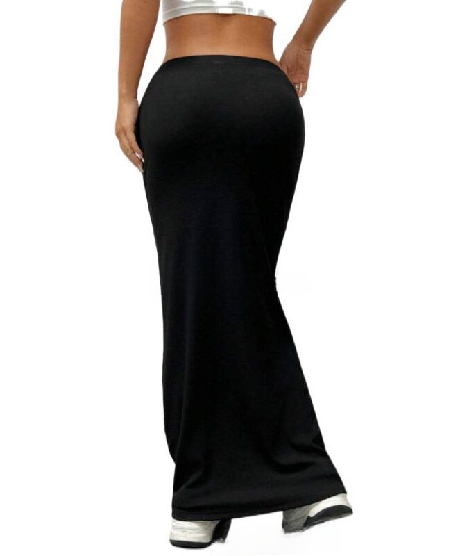 The Zephyrine Slim Long Skirt Detail – La Rose Couture Trousers & Skirts