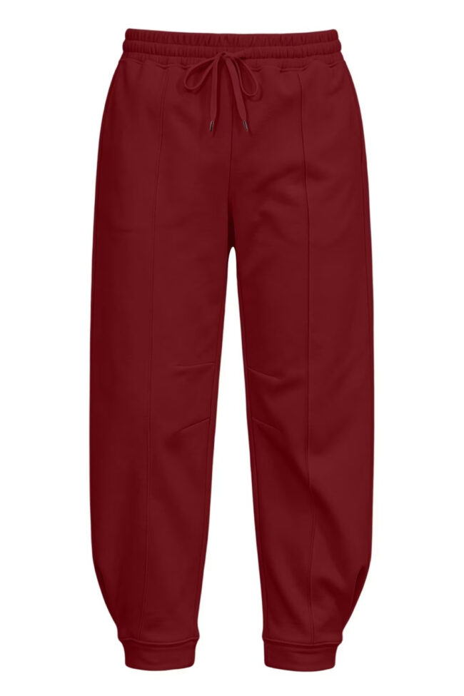 The Sylvie Fleece Lined Sweatpants Casual Joggers Drawstring Pants Detail – La Rose Couture Trousers & Skirts