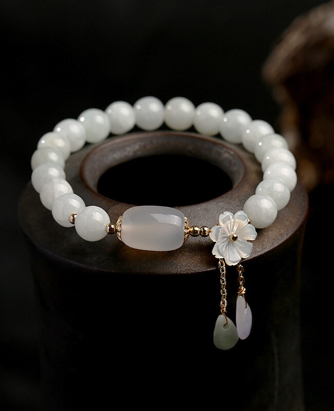 The Prudence Natural Jade Bracelet 14k Package Gold – La Rose Couture Jewellery & Accessories