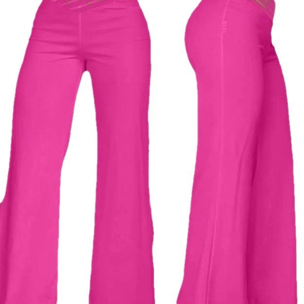 Womens High Waist Wide Leg Pants - Image 5