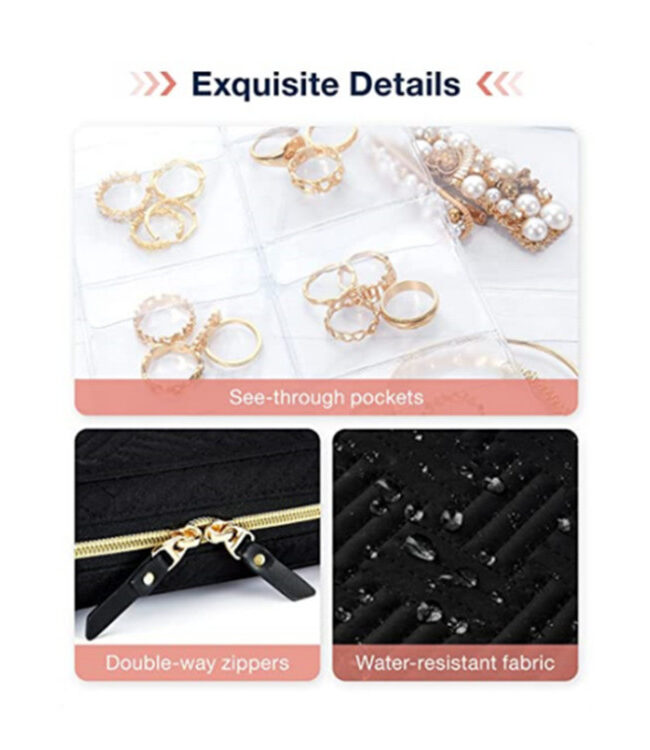 The Cyrielle Portable Jewelry Bag Detail – La Rose Couture Handbags & Clutches