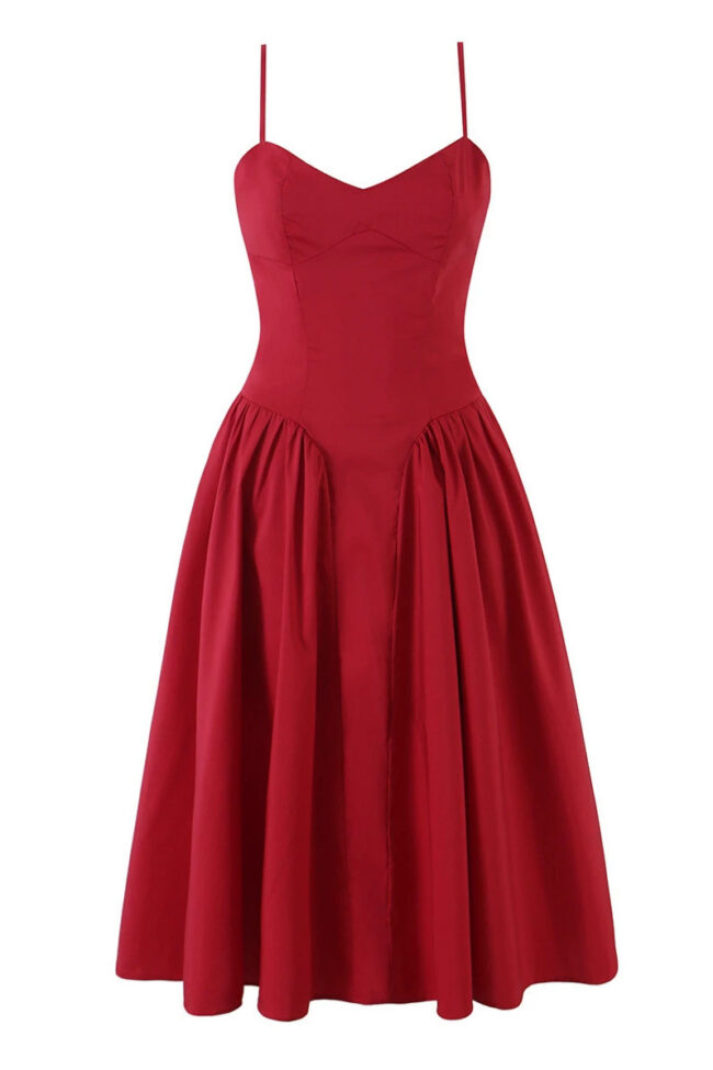 The Apolline Parisian Strappy Smocked Waist Dress Detail – La Rose Couture Dresses & Gowns