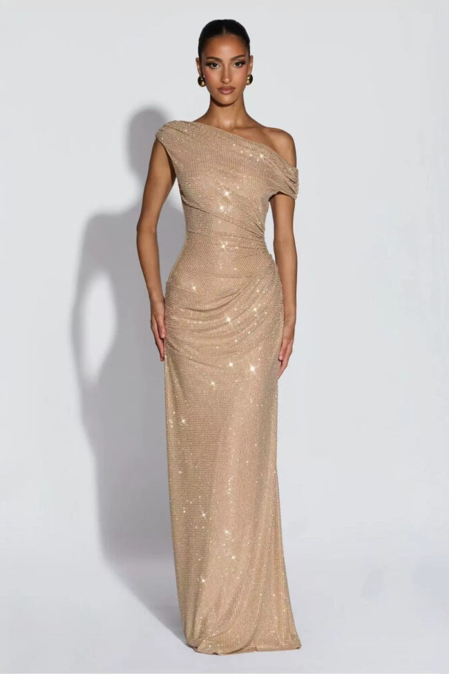 The Gaia Long Dress Detail – La Rose Couture Dresses & Gowns