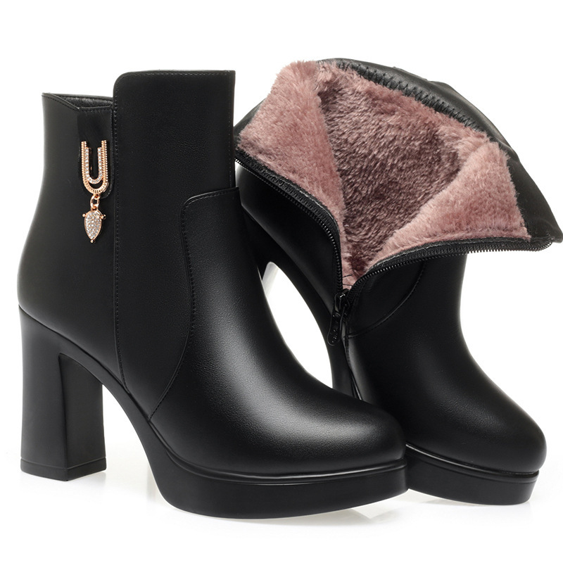 Fashion Boots Autumn and Winter Super High Heel Ankle Boots - Image 2