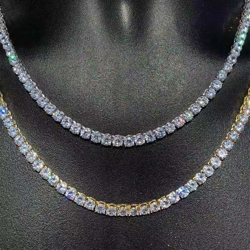 Rhinestone Single Row Necklace - Image 4