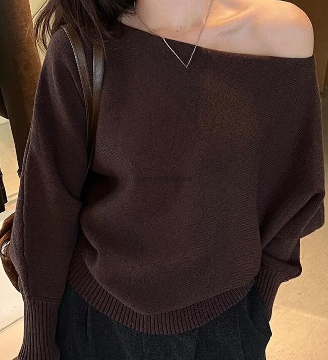 The Lucile Off Shoulder Knit Sweater – La Rose Couture Tops & Blouses