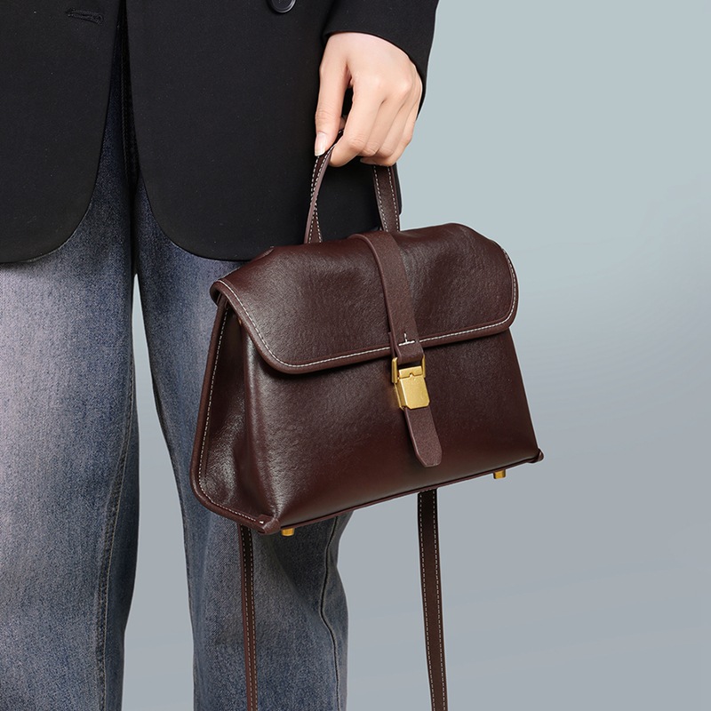Leather Women Messenger Crossbody Bag