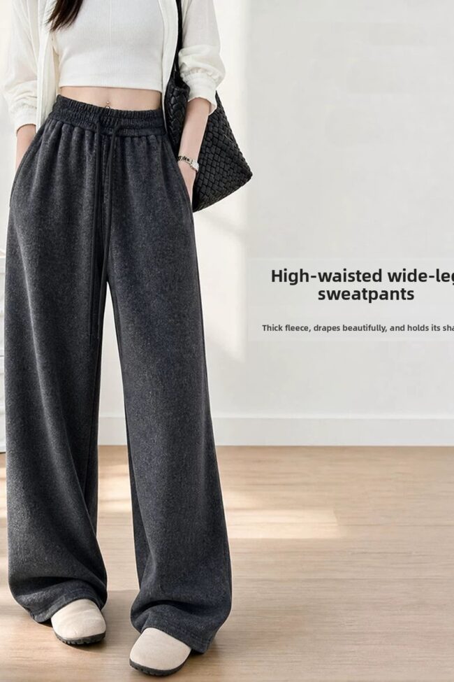 The Amandine High Waisted Wide Leg Casual Pants – La Rose Couture Trousers & Skirts