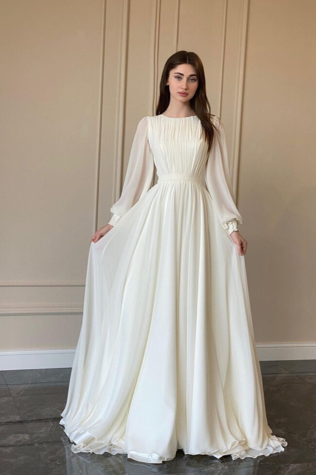 The Daphne French Palace Style Chiffon Flared Princess Dress – La Rose Couture Dresses & Gowns