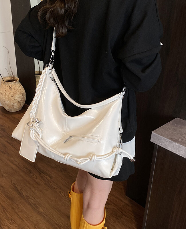 The Muriel Large Tote Bag Detail – La Rose Couture Handbags & Clutches