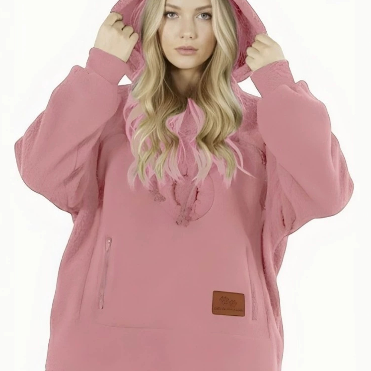 Thick fleece pullover sweater - Image 2