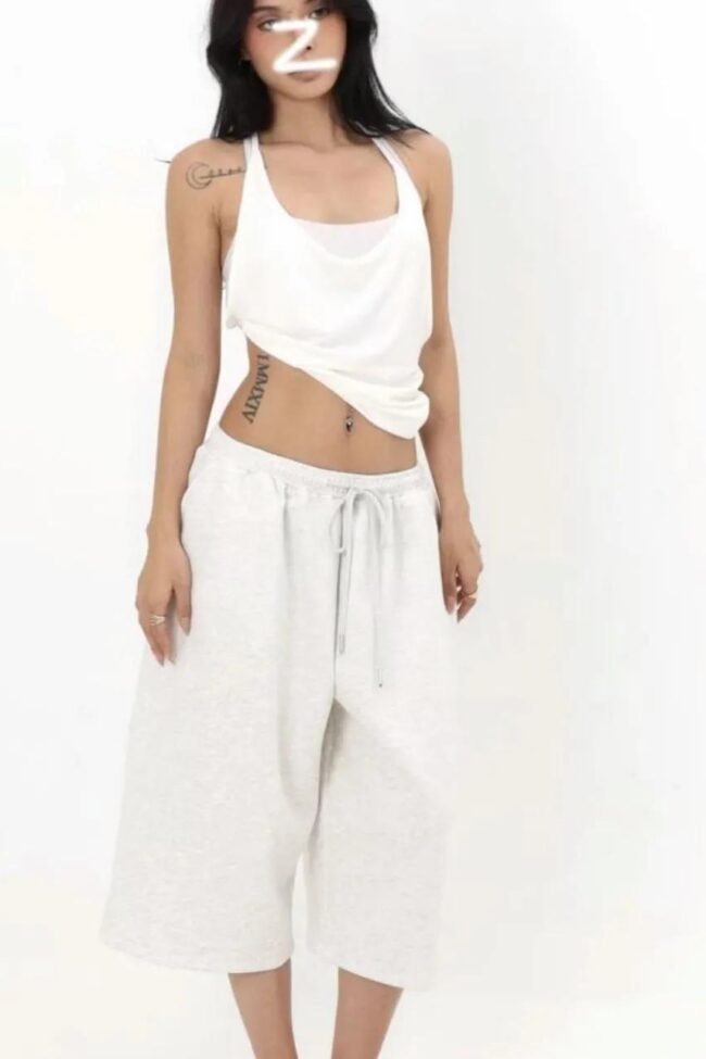 The Garance American Retro High Waisted Wide Leg Cropped Pants – La Rose Couture Trousers & Skirts