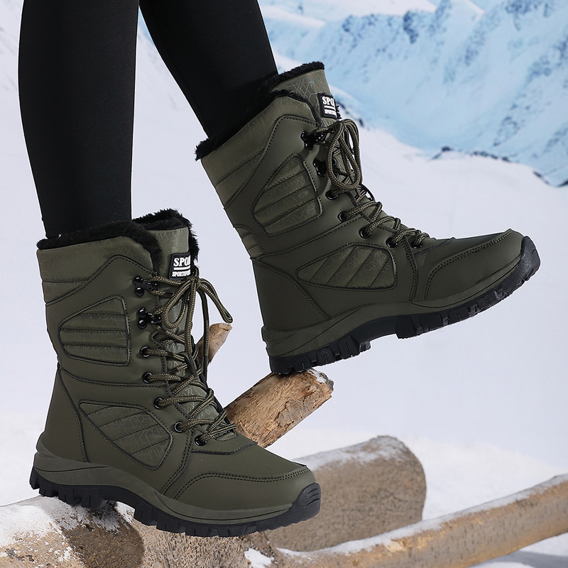 Women's Warm Fleece Lined Snow Boots - Image 3