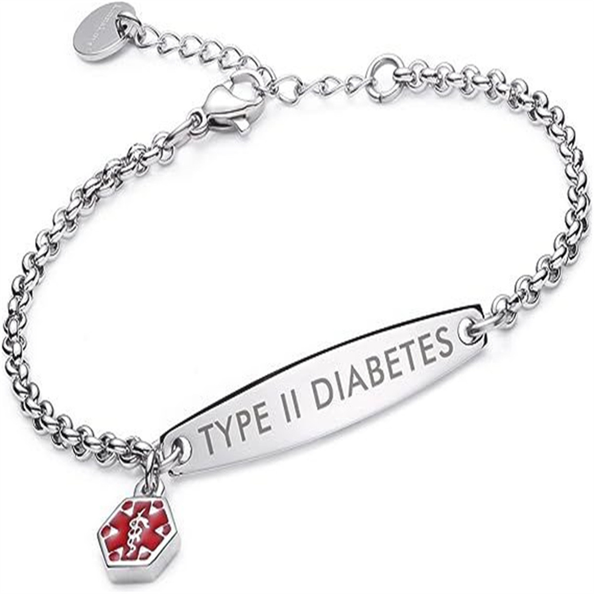 Women's Warning Id Bracelet in Stock - Image 2