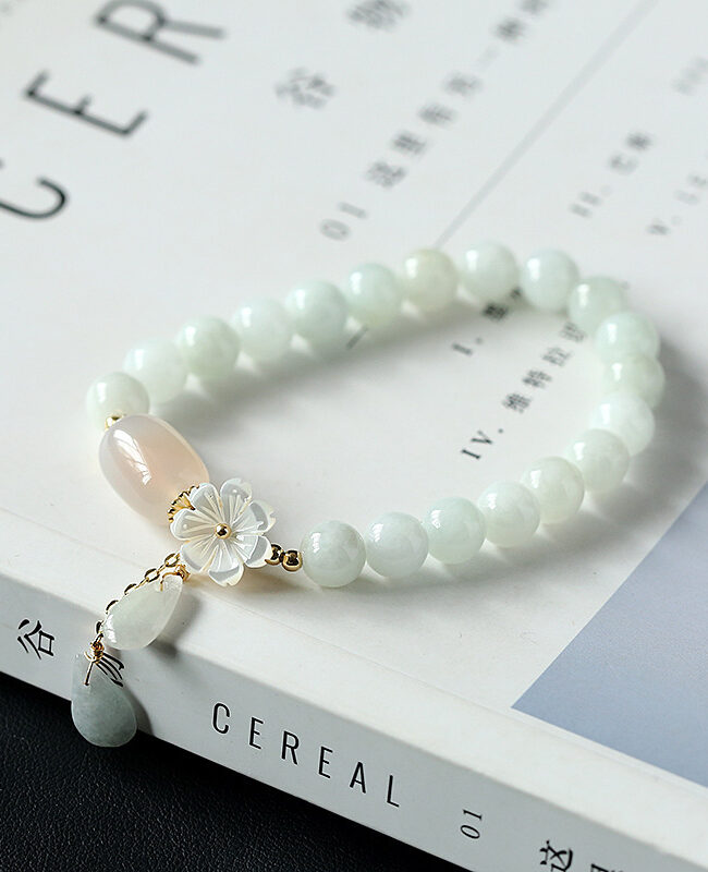 The Prudence Natural Jade Bracelet 14k Package Gold Detail – La Rose Couture Jewellery & Accessories