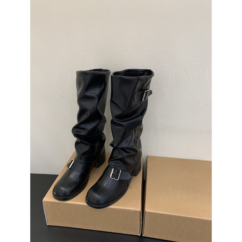 long boots women's thick heel - Image 3