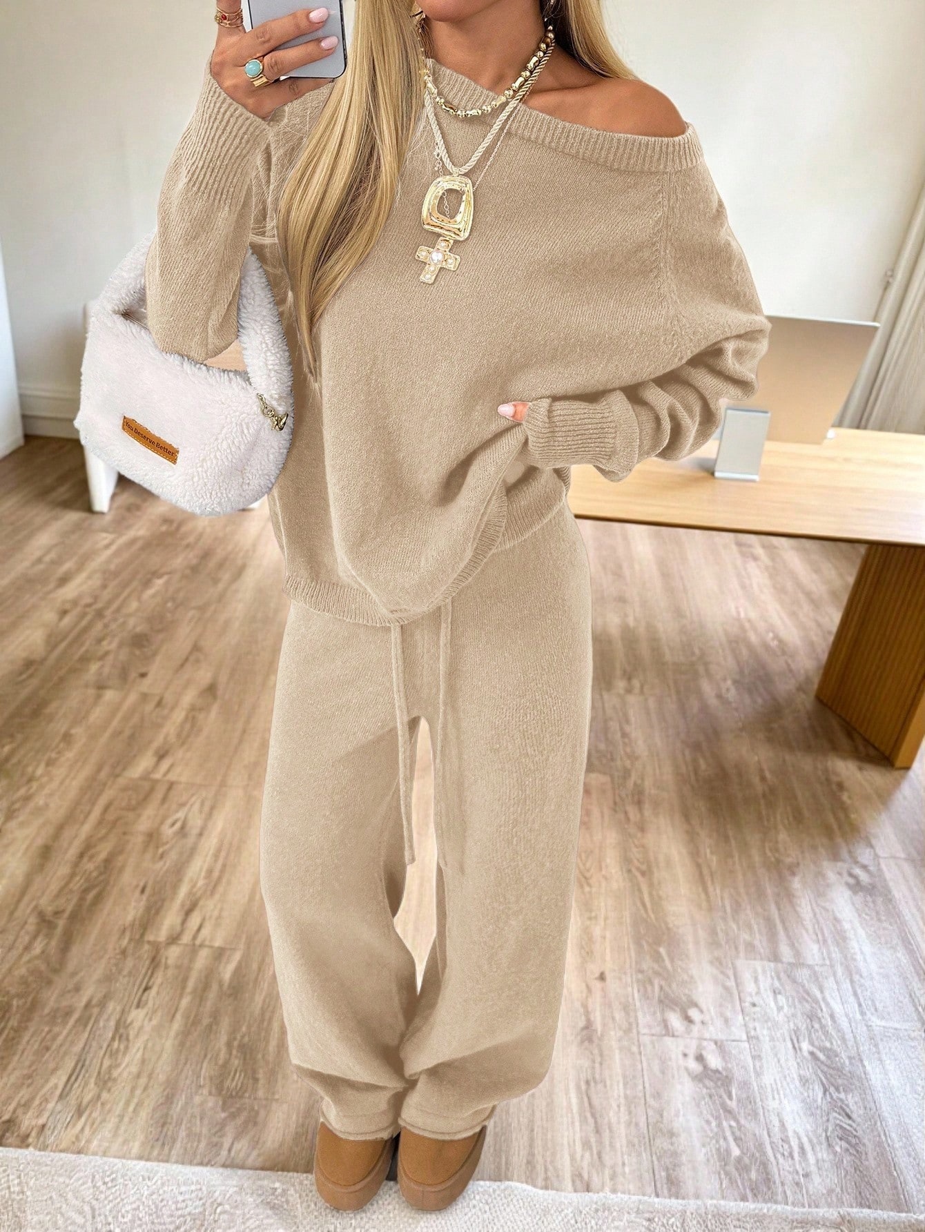 Loose-fitting long-sleeve wide-leg pants - Image 2