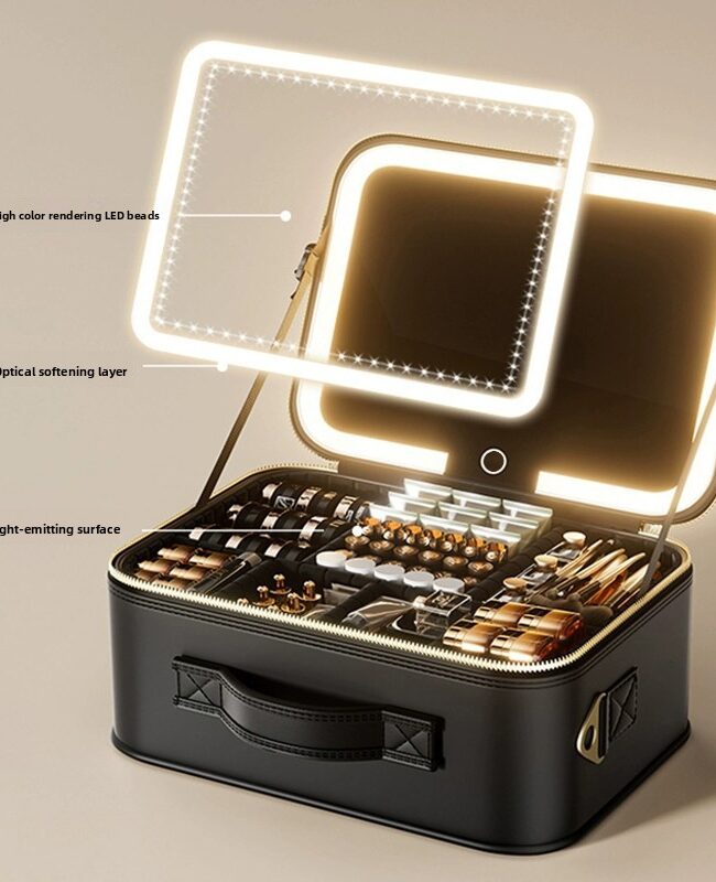 The Madeleine Led Cosmetic Bag Detail – La Rose Couture Handbags & Clutches