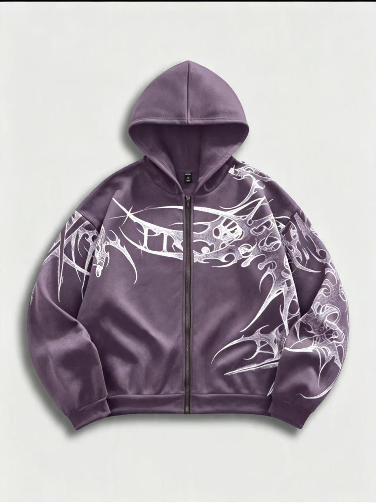 Gothic 3D Printed Hooded Sweatshirt - Image 5