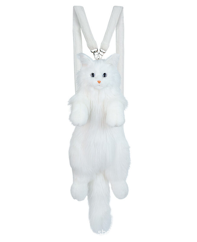 The Apolline Maine Coon Plush Cat Backpack Doll Detail – La Rose Couture Handbags & Clutches
