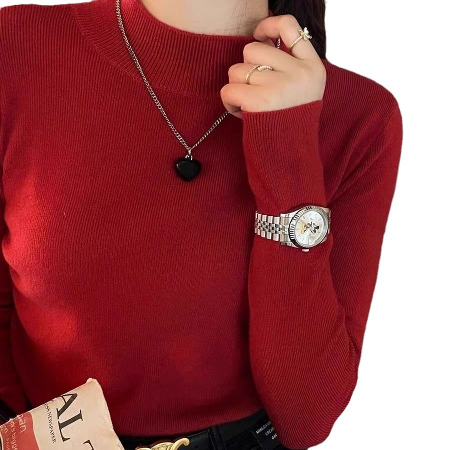 Half Turtleneck Slim Fit Sweater - Image 5