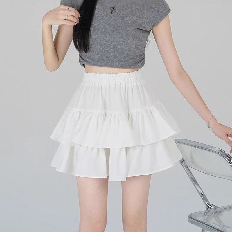 Womens High Waist Flared Short Skirt - Image 2