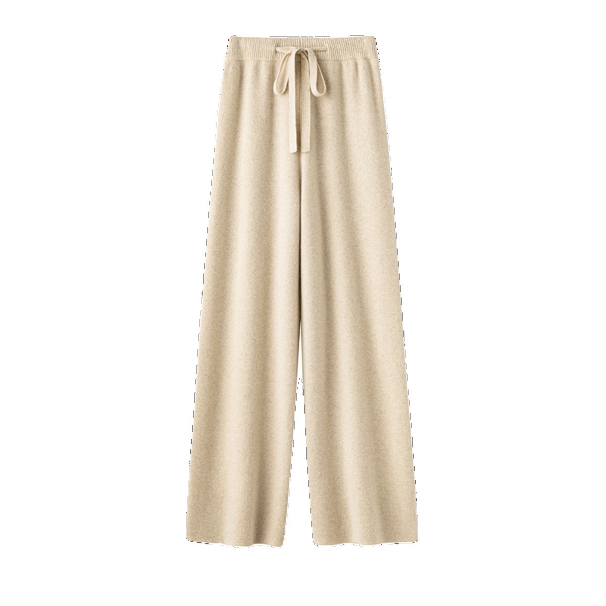 Women's pure wool drapey knitted wide-leg pants - Image 5