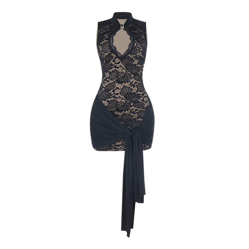Lace Bodycon Mini Dress - Image 2