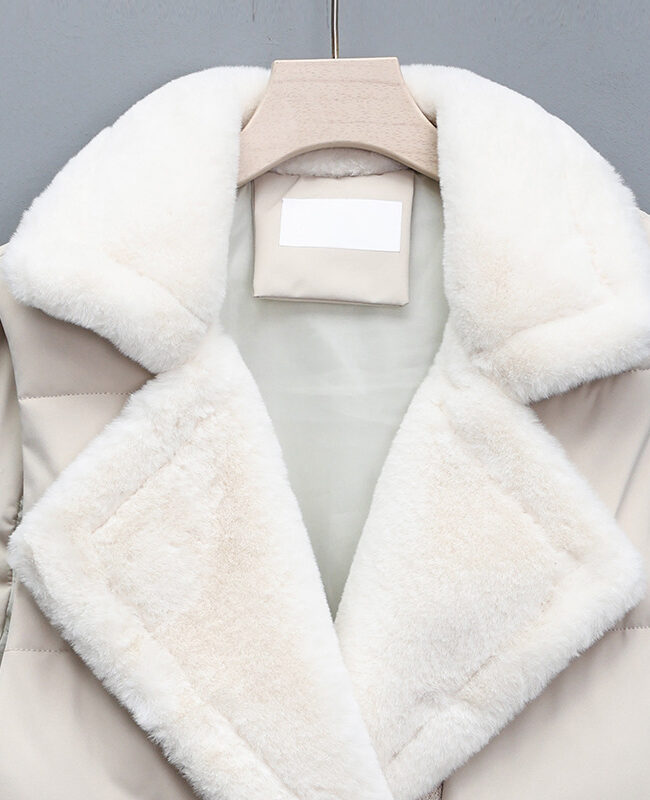 The Cyrielle Insulated Down Cotton Vest Detail – La Rose Couture Coats & Jackets