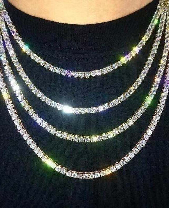 The Carine Rhinestone Single Row Necklace – La Rose Couture Jewellery & Accessories
