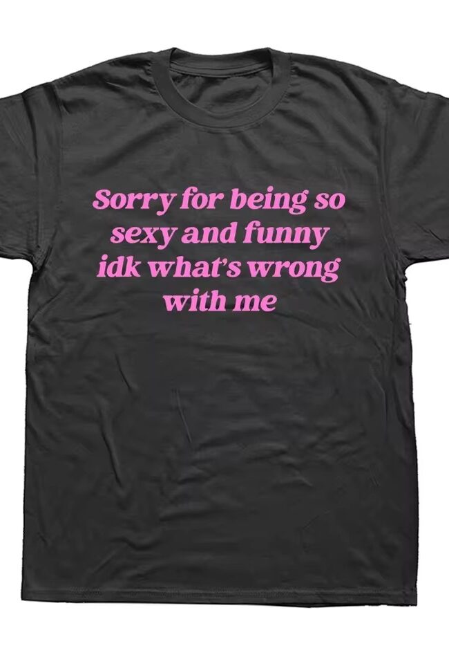 The Iris Funny Quote Oversized Cotton T Shirt Casual Short Sleeve Top – La Rose Couture Tops & Blouses