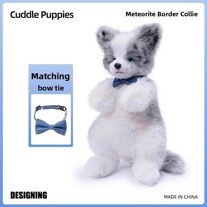Border Collie Simulation Dog Backpack Plush Toy - Image 5