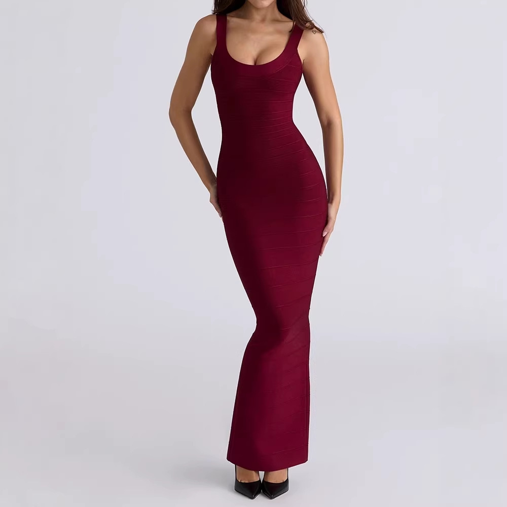 Retro Backless A-line Dress - Image 5