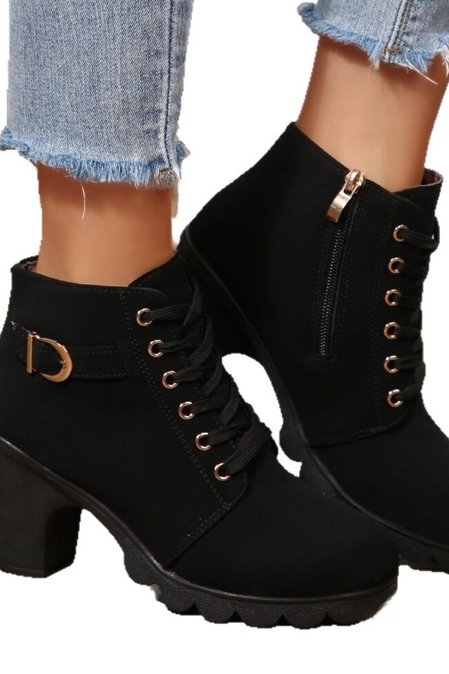 The Carine Ankle Boots Detail – La Rose Couture Shoes & Footwear