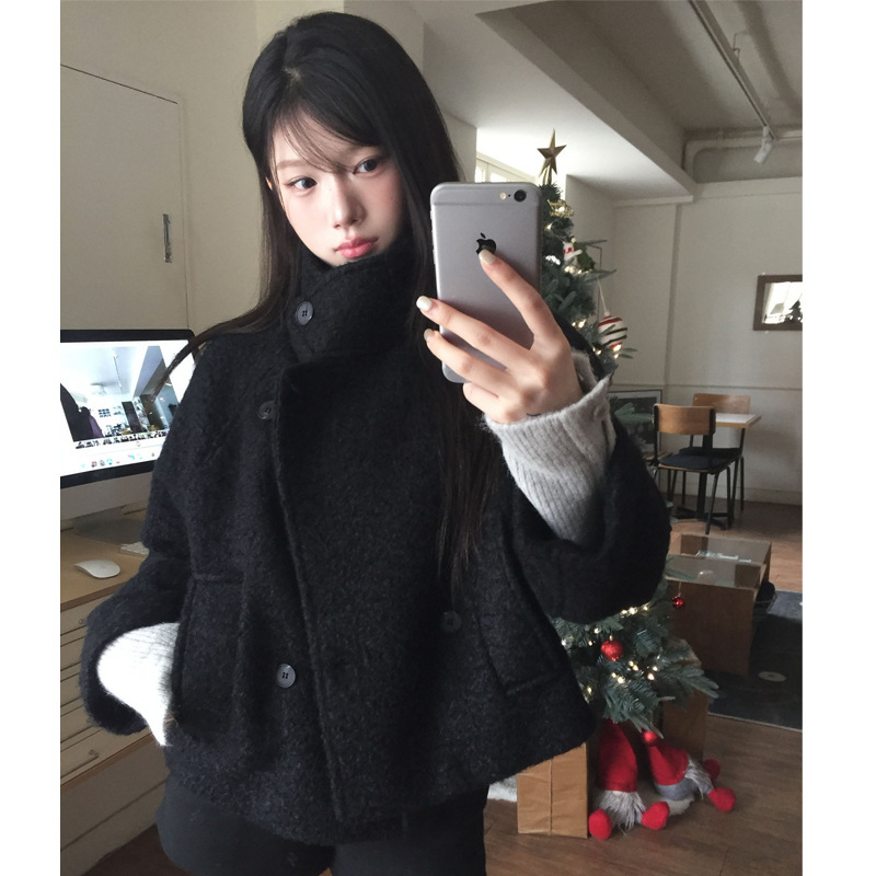 Women's Loose Quilted Jacket with Fluffy Trim