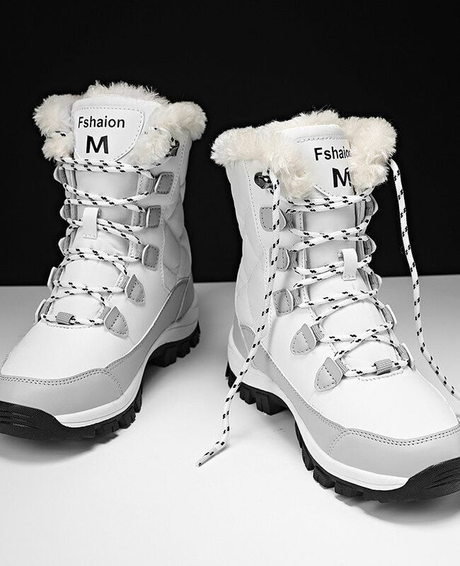 The Gisele Warm Fleece Lined Winter Snow Boots Detail – La Rose Couture Shoes & Footwear