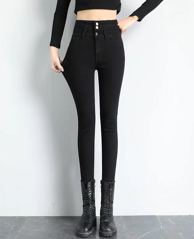 The Marlene High Waist Fleece Lined Pencil Pants Detail – La Rose Couture Trousers & Skirts