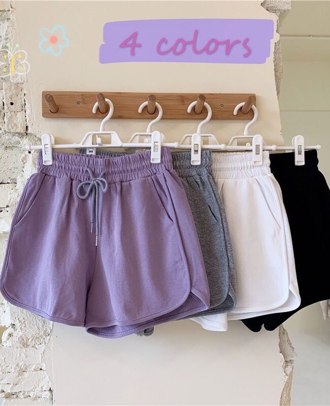 The Helene Cotton Home Pants Pajama Summer Shorts Loose Casual Outer Wearing Thin Double Pockets Detail – La Rose Couture Trousers & Skirts