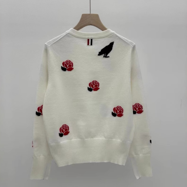 Fall/Winter Round-neck Long-sleeved Knitted Sweater - Image 5