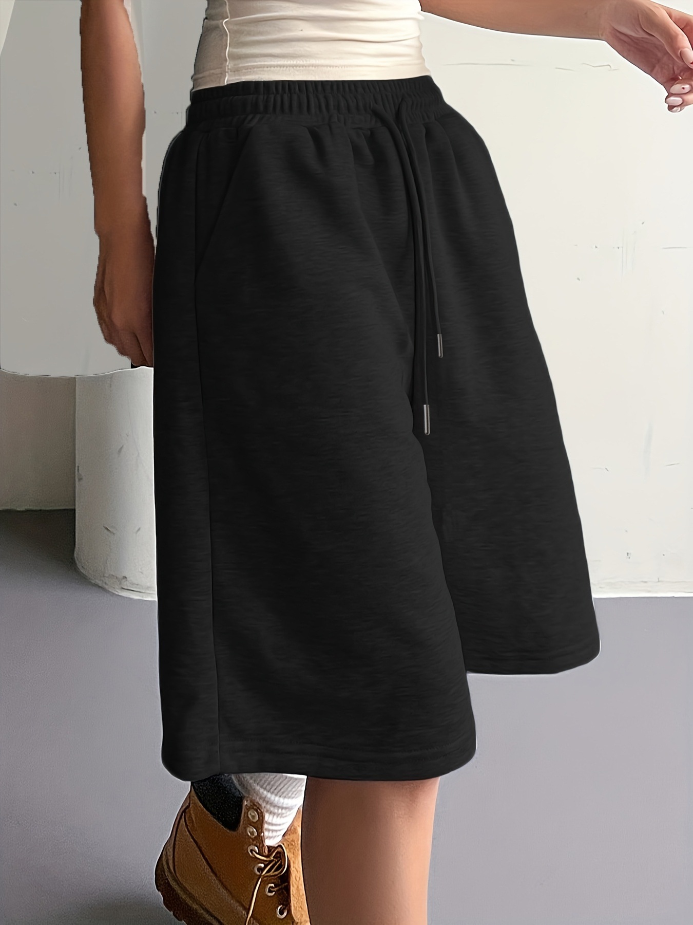 Women's Athletic Drawstring Shorts - Image 3