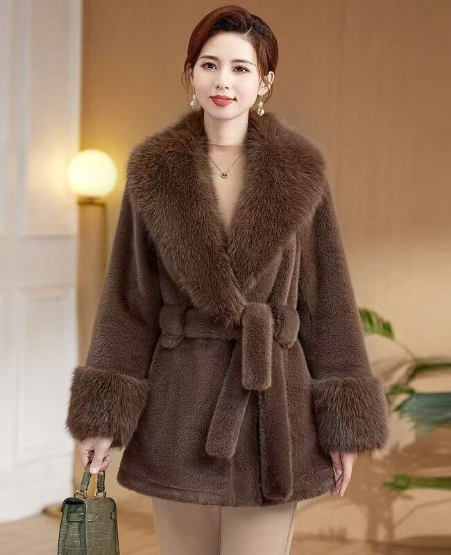 The Cecile Faux Fur Collar Jacket – La Rose Couture Coats & Jackets