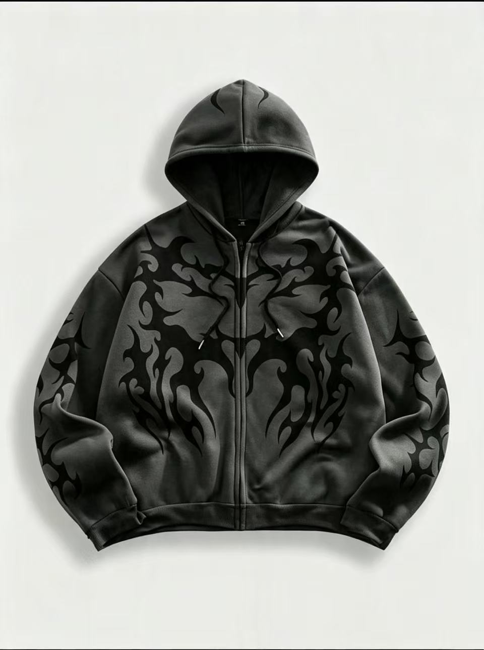 Gothic 3D Printed Hooded Sweatshirt - Image 2